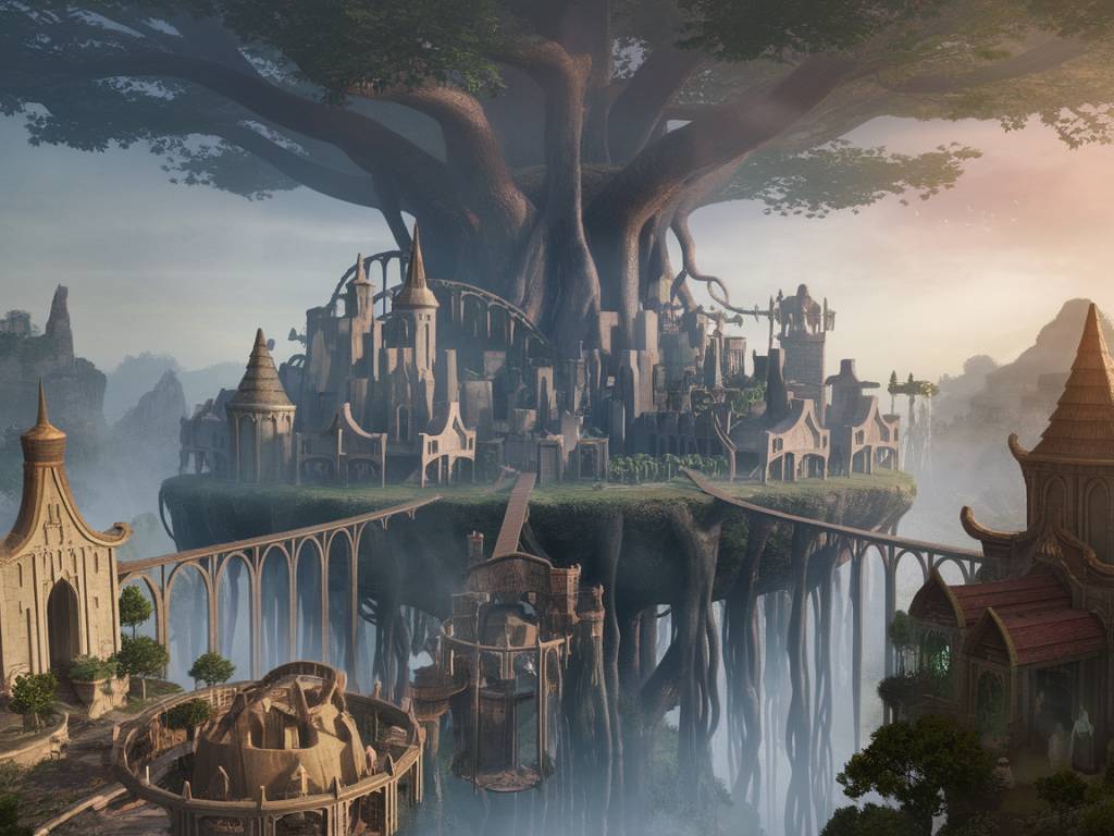 Les cités flottantes en fantasy : entre merveilles architecturales et royaumes oubliés