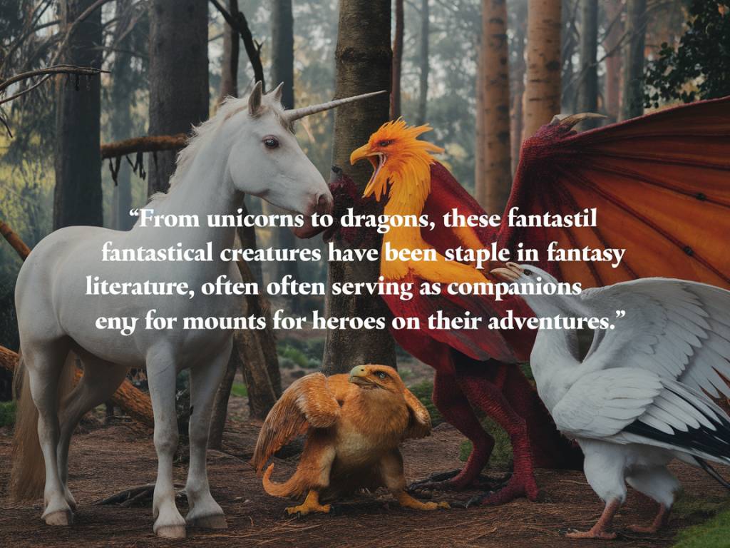 Les animaux fantastiques dans la littérature fantasy : compagnons, montures et créatures légendaires