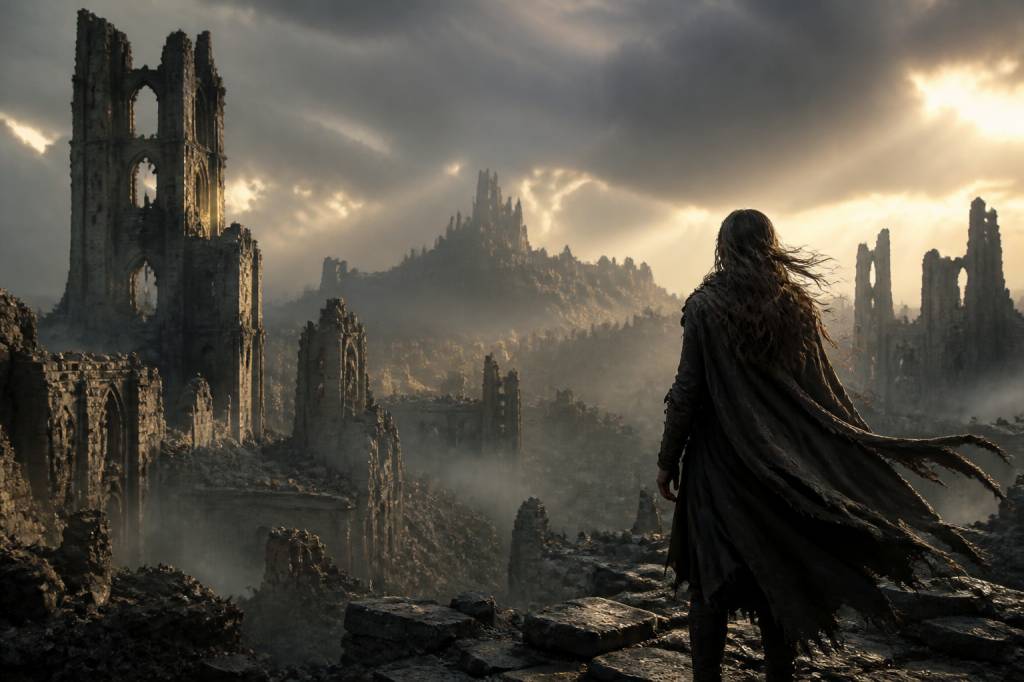 A crier dans les ruines : avis et analyse d’un roman de fantasy envoûtant